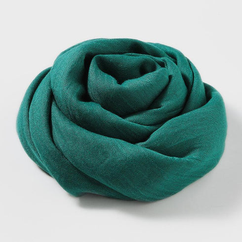 Cotton and linen sunscreen silk scarf small scarf beach long silk scarf